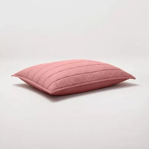 CASALUNA Quilted Linen Pillow Sham - Picture 3 of 5